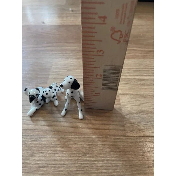 3pc vintage Ceramic Dalmatian Dogs figurines Collectible - Picture 8 of 8
